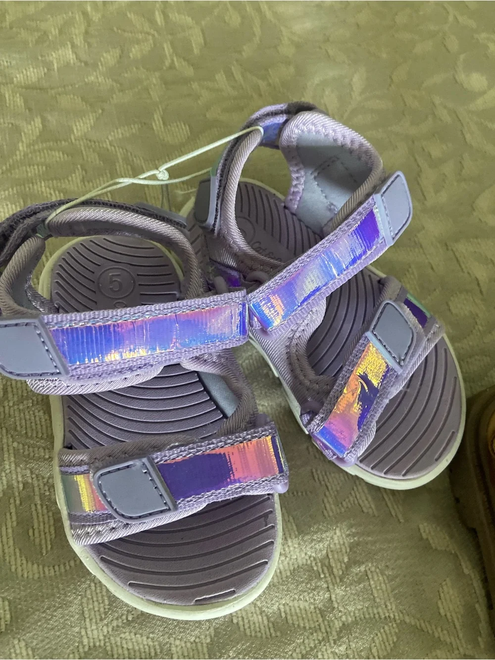 Cat & Jack & Carter’s brands Girls Brown Buckle Sandals and strap sandals